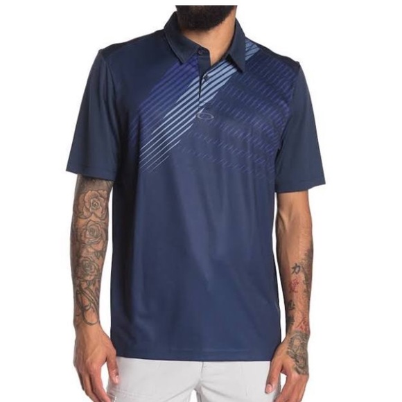 Oakley Other - Oakley Men's Striped Shadow Short Sleeve Polo